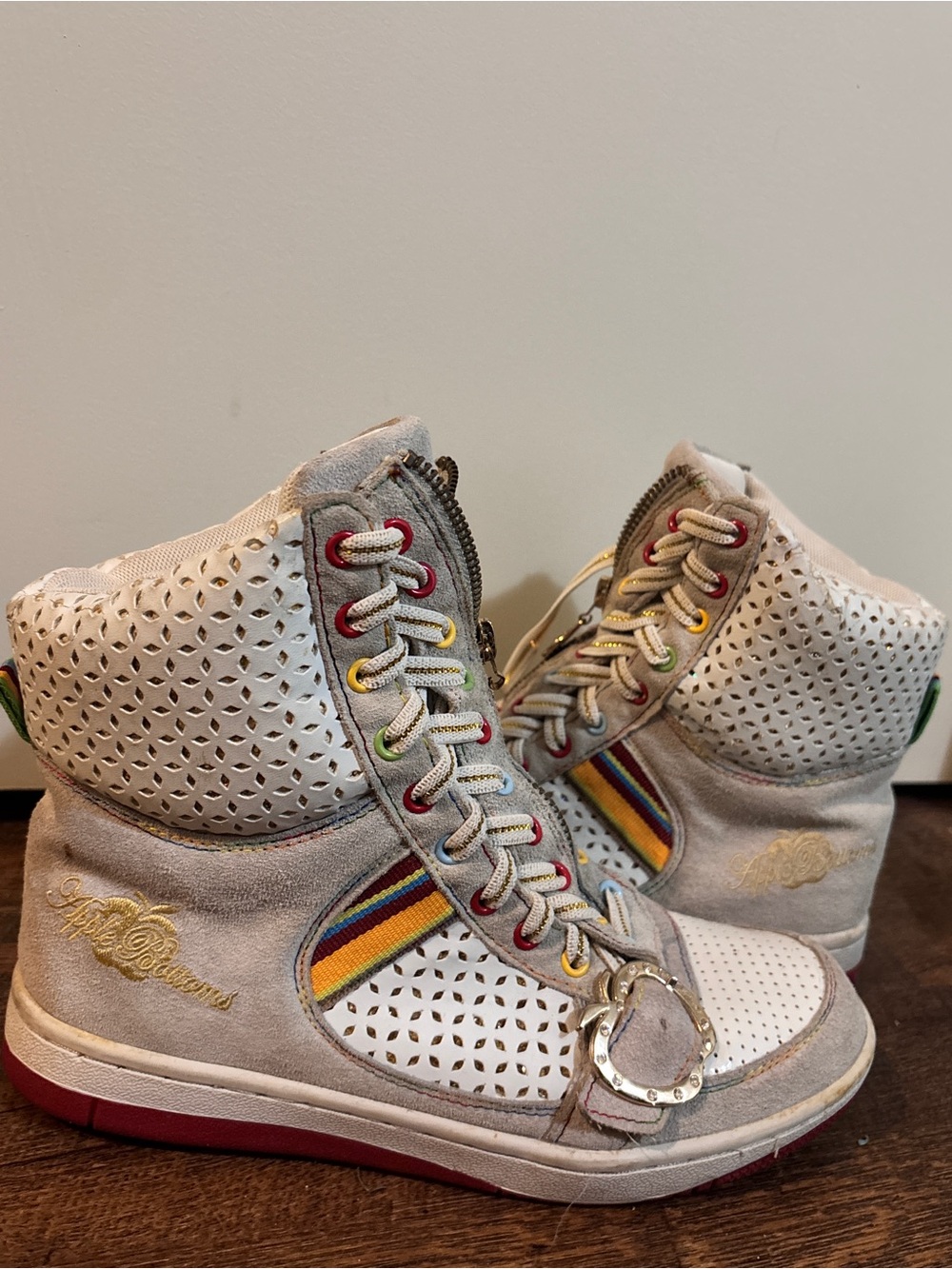 Y2K APPLE BOTTOMs ‘Roxy’ Women’s High Top Sneaker Shoes